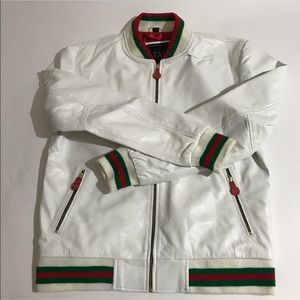 Matches Gucci🔥 TAHJ’ clothing Lamb Leather Bomber